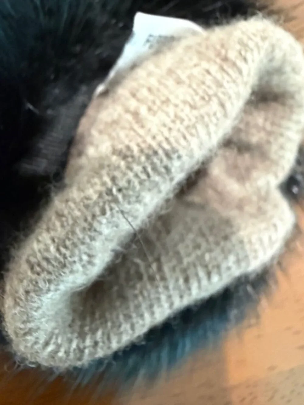 Leather Cashmere Lining Women’s Gloves Used